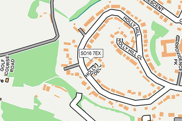SO16 7EX map - OS OpenMap – Local (Ordnance Survey)