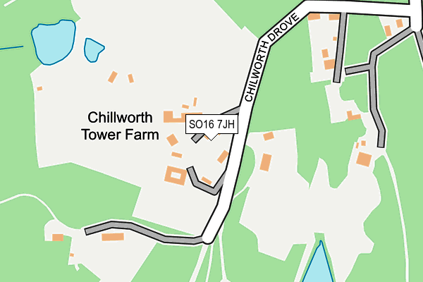 SO16 7JH map - OS OpenMap – Local (Ordnance Survey)