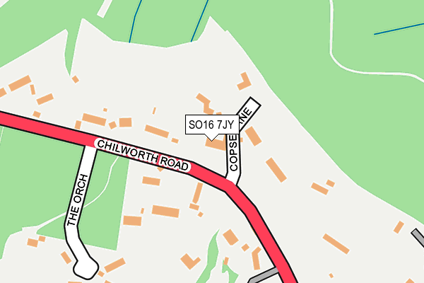 SO16 7JY map - OS OpenMap – Local (Ordnance Survey)