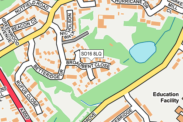Map of BOND LIVING LTD at local scale