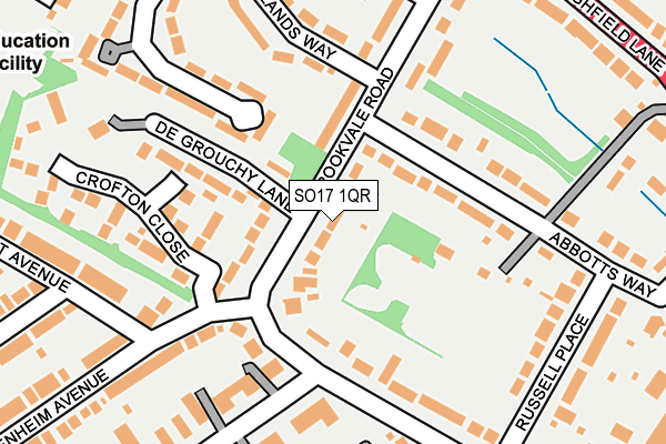 SO17 1QR map - OS OpenMap – Local (Ordnance Survey)