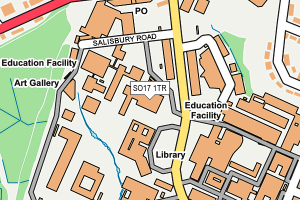 SO17 1TR map - OS OpenMap – Local (Ordnance Survey)