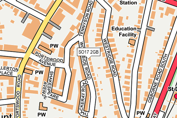 SO17 2GB map - OS OpenMap – Local (Ordnance Survey)