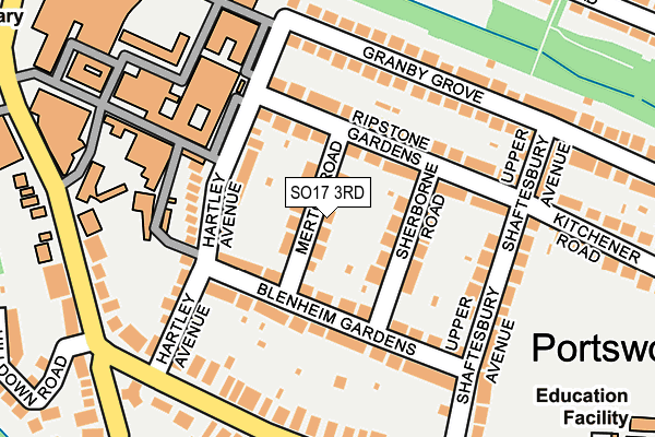 SO17 3RD map - OS OpenMap – Local (Ordnance Survey)