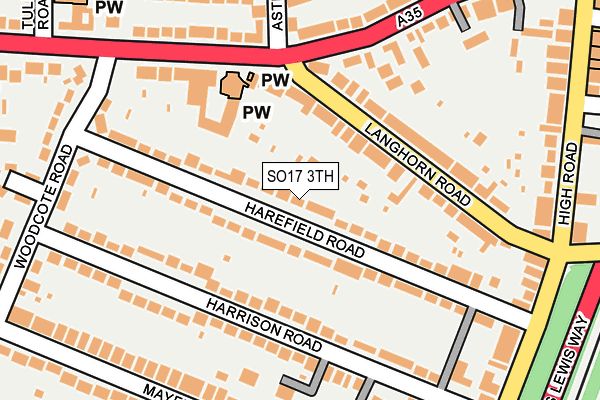 Map of HAREFIELD ASSOCIATES LIMITED at local scale