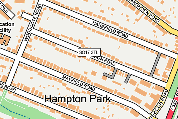 SO17 3TL map - OS OpenMap – Local (Ordnance Survey)