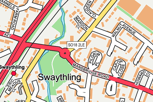 SO18 2LE map - OS OpenMap – Local (Ordnance Survey)