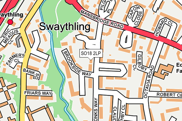 SO18 2LP map - OS OpenMap – Local (Ordnance Survey)