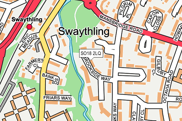 SO18 2LQ map - OS OpenMap – Local (Ordnance Survey)