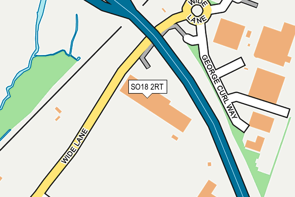 SO18 2RT map - OS OpenMap – Local (Ordnance Survey)