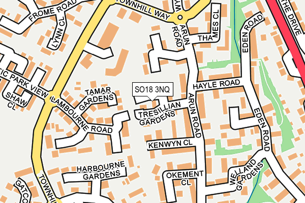 SO18 3NQ map - OS OpenMap – Local (Ordnance Survey)