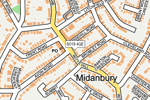 SO18 4QE map - OS OpenMap – Local (Ordnance Survey)