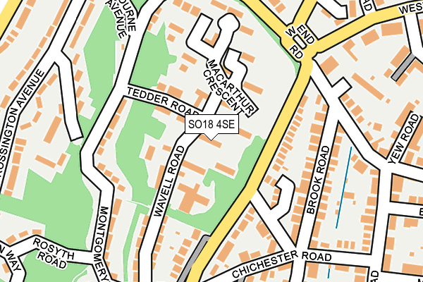 SO18 4SE map - OS OpenMap – Local (Ordnance Survey)
