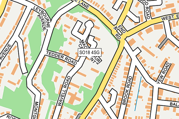 SO18 4SG map - OS OpenMap – Local (Ordnance Survey)