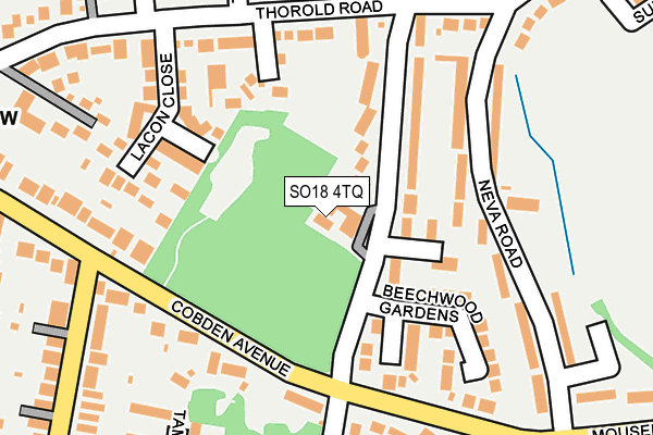 SO18 4TQ map - OS OpenMap – Local (Ordnance Survey)