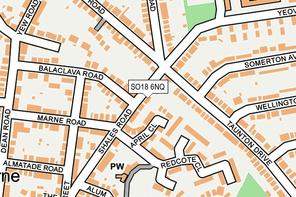 SO18 6NQ map - OS OpenMap – Local (Ordnance Survey)