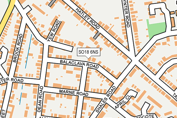 SO18 6NS map - OS OpenMap – Local (Ordnance Survey)