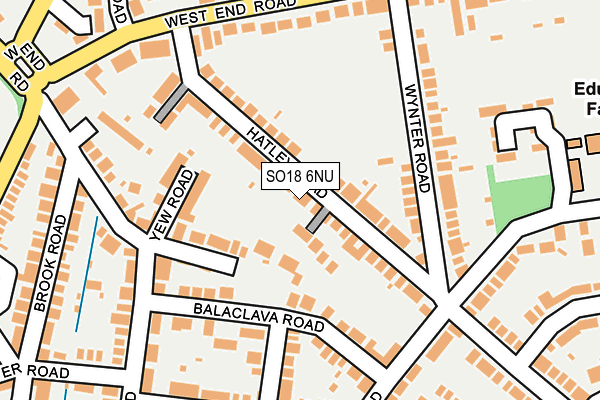 SO18 6NU map - OS OpenMap – Local (Ordnance Survey)