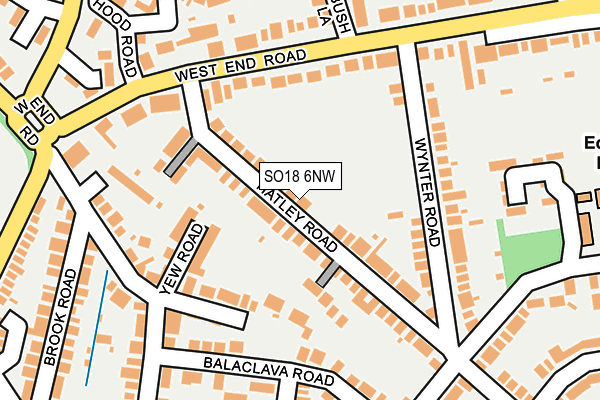 SO18 6NW map - OS OpenMap – Local (Ordnance Survey)