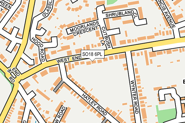 SO18 6PL map - OS OpenMap – Local (Ordnance Survey)