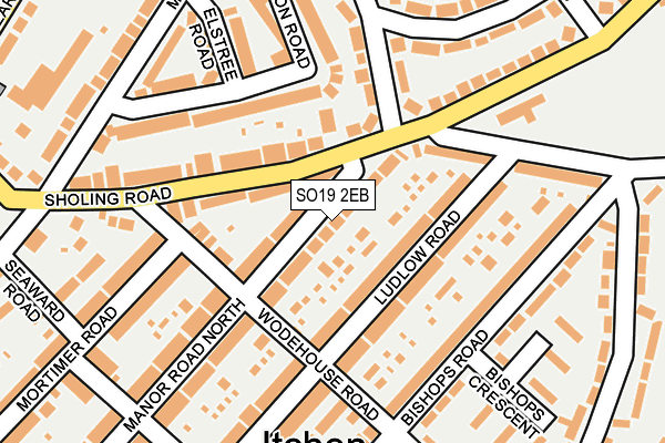 SO19 2EB map - OS OpenMap – Local (Ordnance Survey)