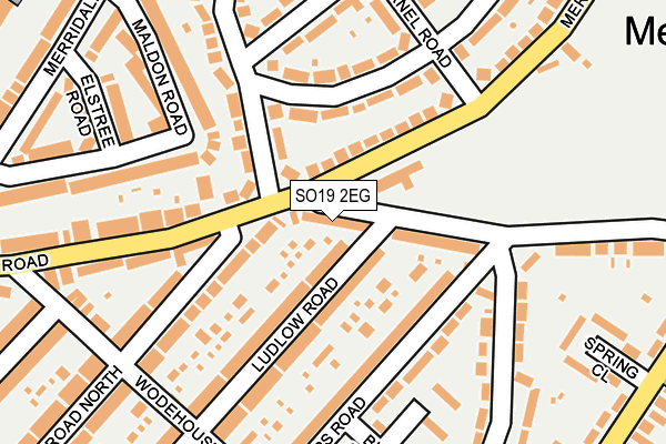 SO19 2EG map - OS OpenMap – Local (Ordnance Survey)