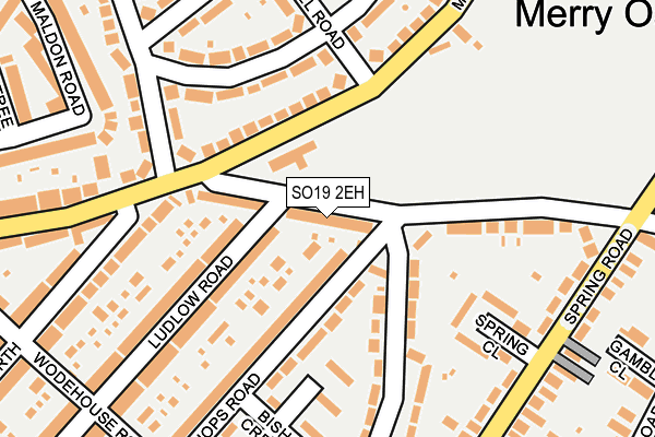 SO19 2EH map - OS OpenMap – Local (Ordnance Survey)