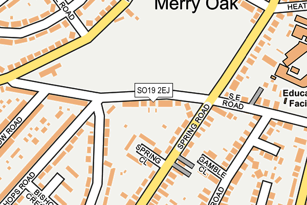 SO19 2EJ map - OS OpenMap – Local (Ordnance Survey)