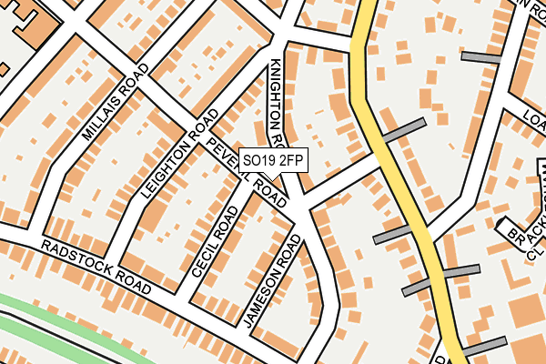 SO19 2FP map - OS OpenMap – Local (Ordnance Survey)