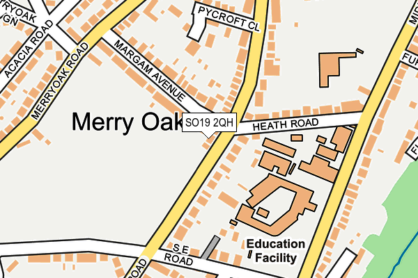 SO19 2QH map - OS OpenMap – Local (Ordnance Survey)
