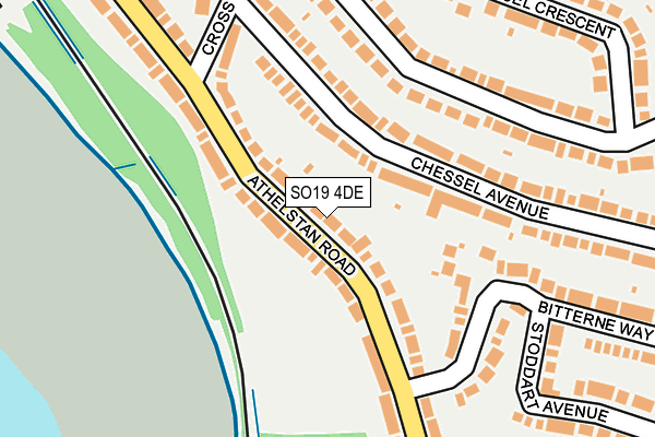 SO19 4DE map - OS OpenMap – Local (Ordnance Survey)