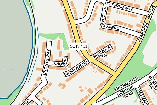 SO19 4DJ map - OS OpenMap – Local (Ordnance Survey)