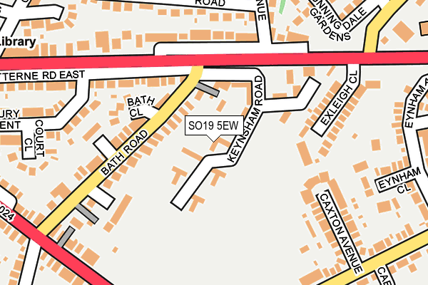 SO19 5EW map - OS OpenMap – Local (Ordnance Survey)