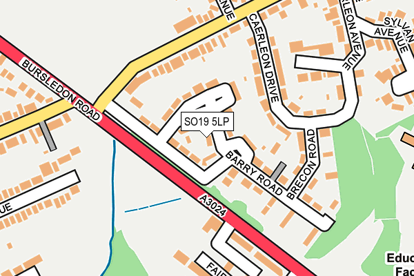 SO19 5LP map - OS OpenMap – Local (Ordnance Survey)