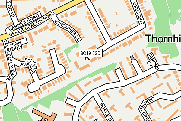 SO19 5SD map - OS OpenMap – Local (Ordnance Survey)