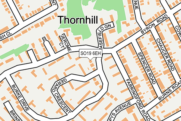 SO19 6EH map - OS OpenMap – Local (Ordnance Survey)