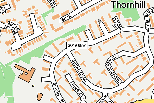 SO19 6EW map - OS OpenMap – Local (Ordnance Survey)