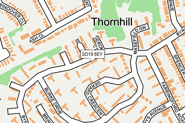 SO19 6EY map - OS OpenMap – Local (Ordnance Survey)