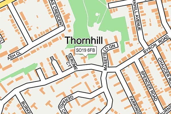 SO19 6FB map - OS OpenMap – Local (Ordnance Survey)