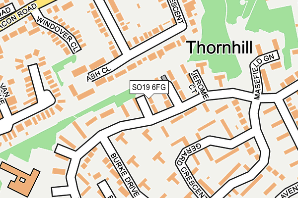 SO19 6FG map - OS OpenMap – Local (Ordnance Survey)