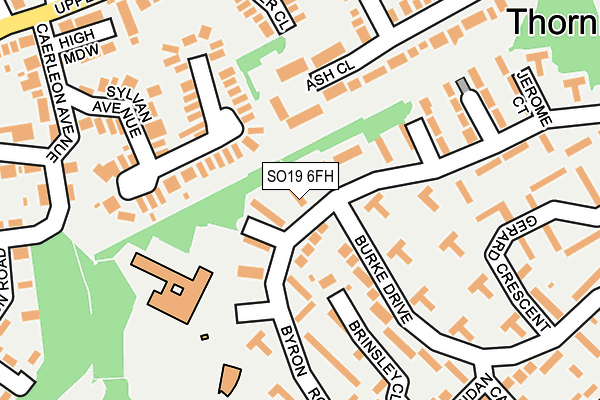 SO19 6FH map - OS OpenMap – Local (Ordnance Survey)