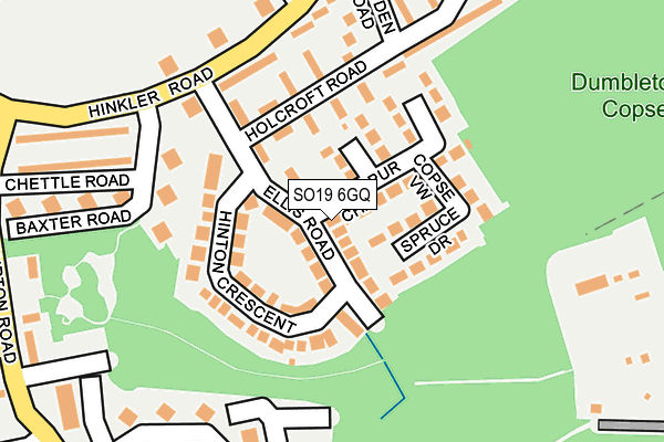 SO19 6GQ map - OS OpenMap – Local (Ordnance Survey)