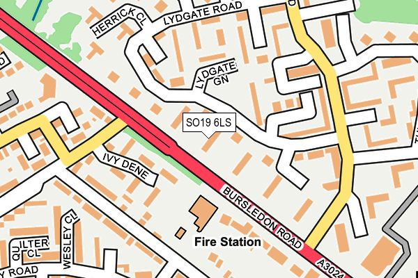SO19 6LS map - OS OpenMap – Local (Ordnance Survey)