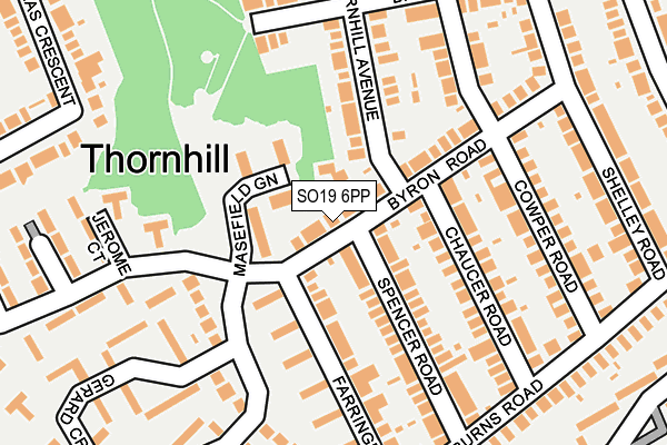 SO19 6PP map - OS OpenMap – Local (Ordnance Survey)