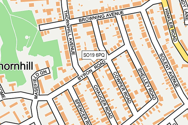 SO19 6PQ map - OS OpenMap – Local (Ordnance Survey)