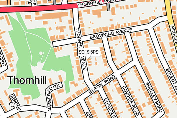 SO19 6PS map - OS OpenMap – Local (Ordnance Survey)