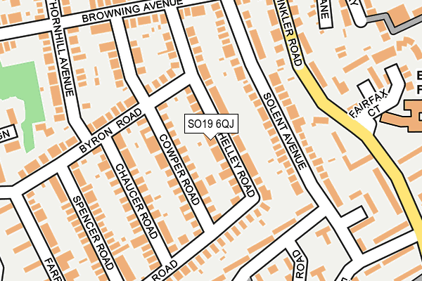 SO19 6QJ map - OS OpenMap – Local (Ordnance Survey)