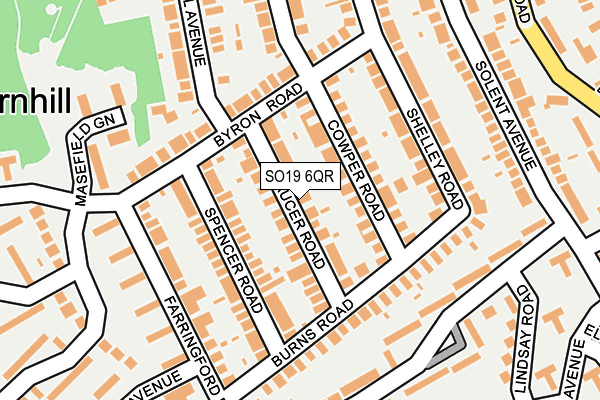 SO19 6QR map - OS OpenMap – Local (Ordnance Survey)