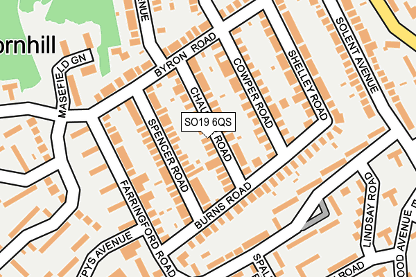 SO19 6QS map - OS OpenMap – Local (Ordnance Survey)