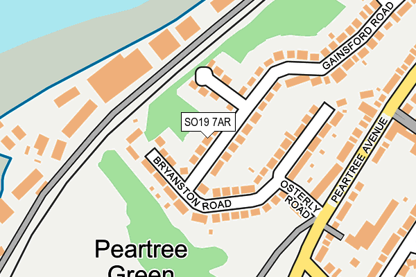 SO19 7AR map - OS OpenMap – Local (Ordnance Survey)